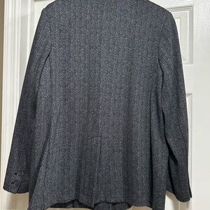 Old Navy Gray Herringbone Blazer Jacket